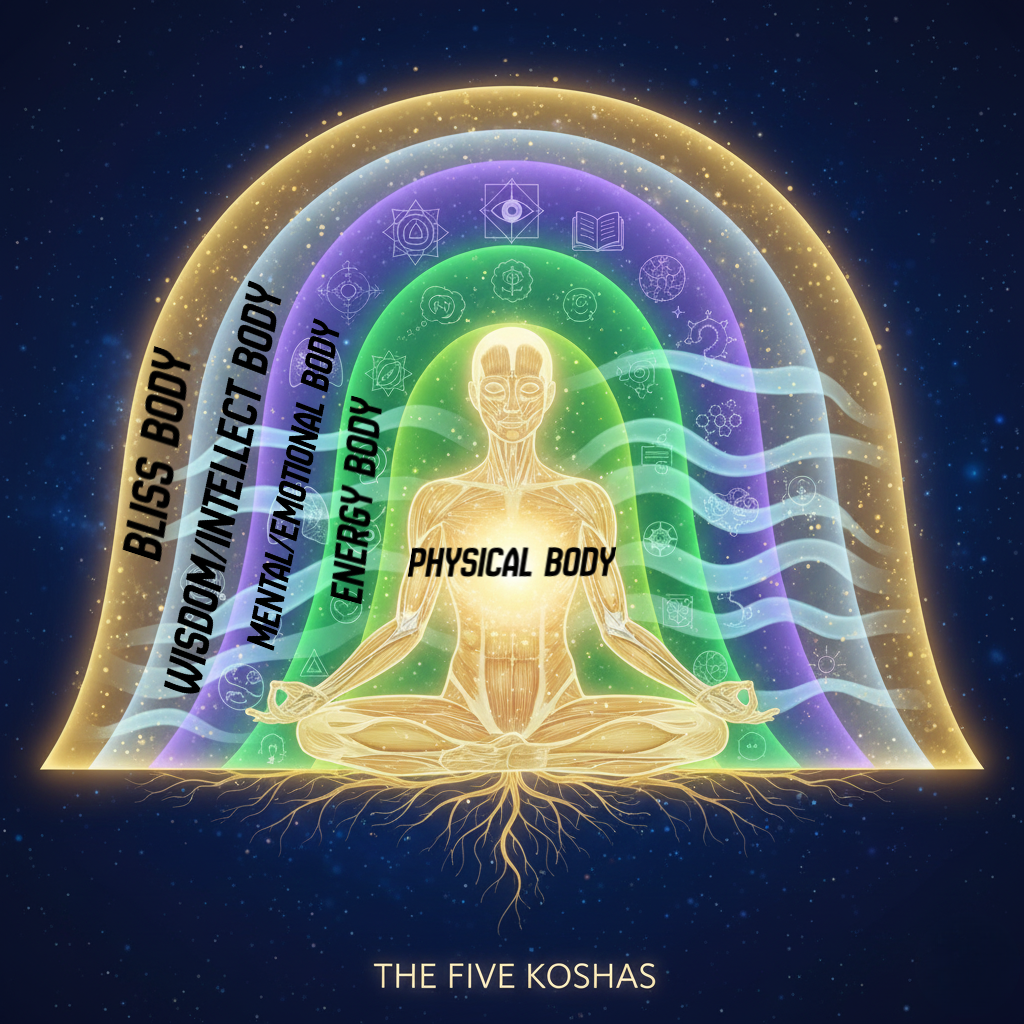 five koshas of the body according to Yoga
