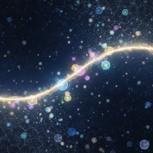 vibrations and waves waking up particles in universe